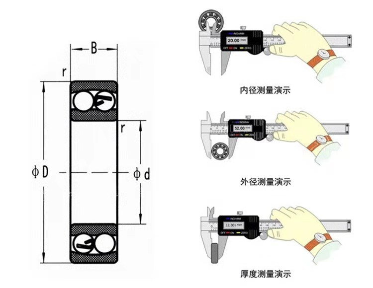 Phụ tùng xe máy chất lượng cao SKF Deep Groove Ball mang 6212 2RS ZZ Bóng rãnh sâu